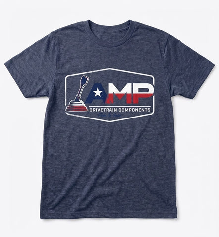 AMP Tee Shirt (RED/WHITE/BLUE DESIGN)